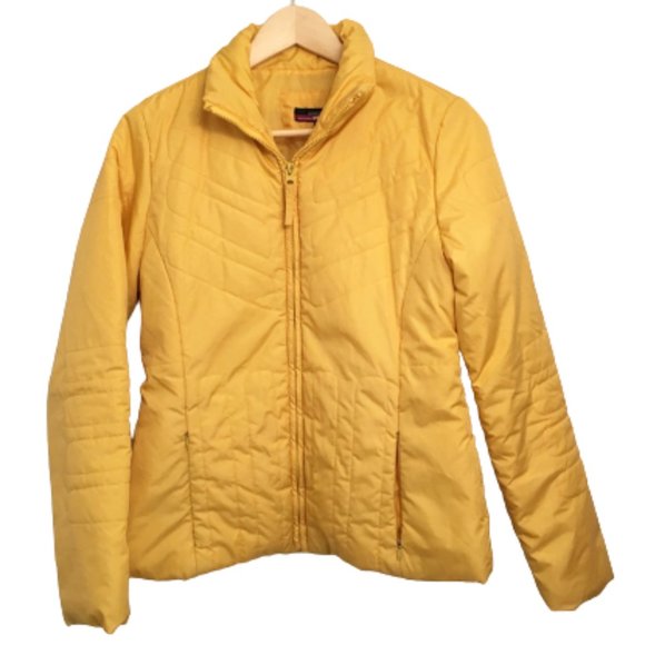 Marcelle Renee Jackets & Blazers - Marcelle Renee Women's Active Mustard Yellow Puffer Coat Size Small